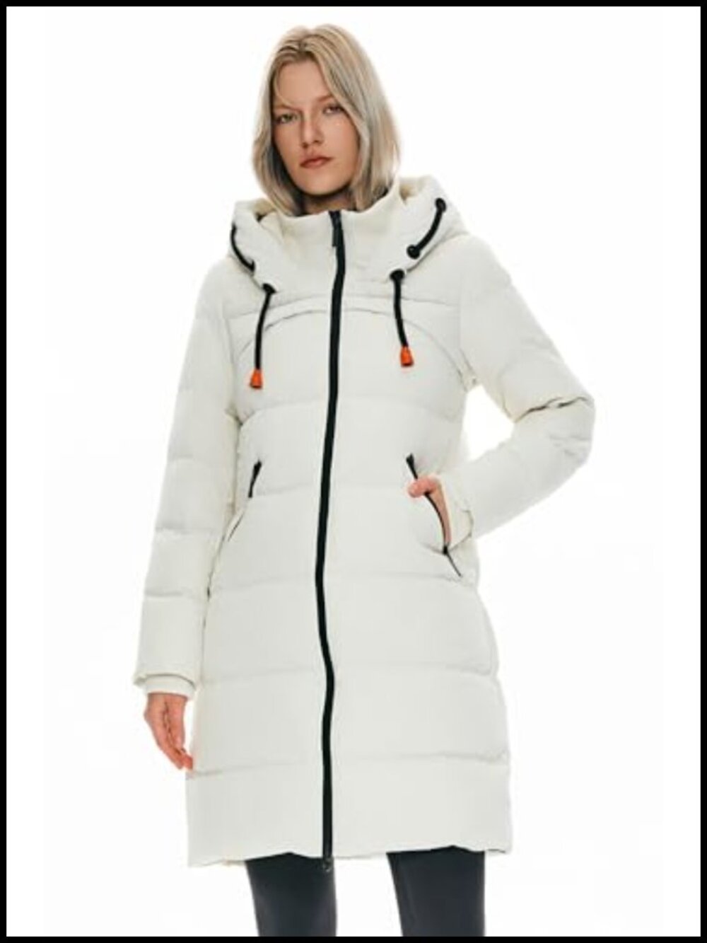 Heavyweight Waterproof Down Jacket Hooded Puffer Long Coat